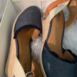 New navy/Jean espradille in box size 9